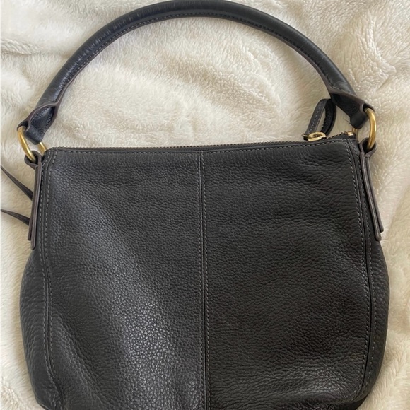 Black and Gold Fossil Shoulder Bag - Picture 2 of 11